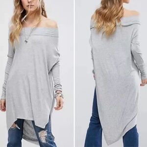 Free People We the Free Grapevine Asymmetrical Ribbed Tunic